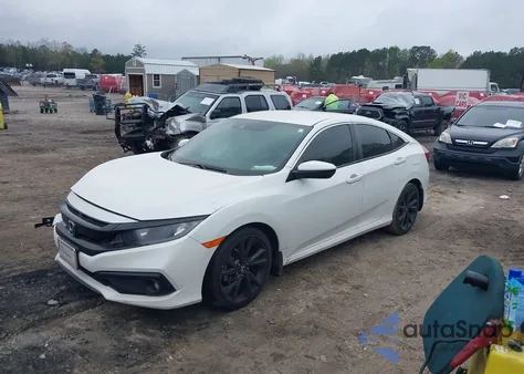 2020 Honda Civic Sport из США, поврежденный, VIN 19XFC2F80LE007388